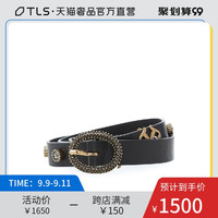 PINKO黑色简约时尚女士百搭腰带皮带