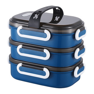 304不锈钢多层保温饭盒分隔型上班族便当餐盒携学生日式桶超长1人
