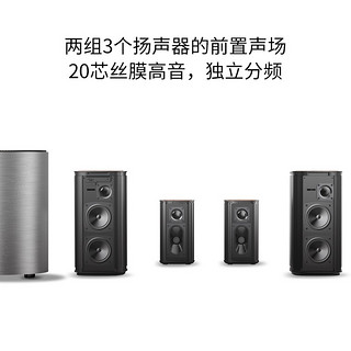 coocaa酷开Max3【杜比5.1】全景声木质家庭影院无线环绕重低音炮液晶电视机音响音箱蓝牙组合套装客厅家用