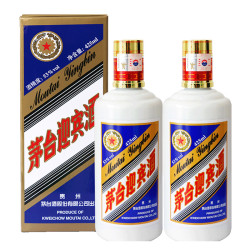 moutai茅台2018年53度茅台迎宾酒蓝迎宾蓝色蓝标酱香型高度白酒425ml2