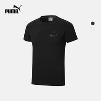 PUMA 彪马 ICONIC T7 530016-02 男子短袖T恤 白 M