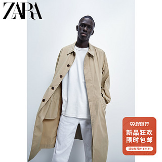 ZARA  00029305710 男士轻薄中长款风衣外套