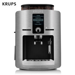 克鲁伯（KRUPS）咖啡机 欧洲原装进口意式家用商用全自动现磨豆自带奶泡器 EA826E80