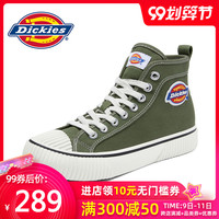 Dickies男鞋2020新款高帮帆布鞋男韩版情侣鞋子百搭低帮休闲鞋男