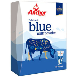 安佳（Anchor） 安佳新品 全脂奶粉青少年成人调制牛奶粉 易携带独立小条装31gx6 *7件