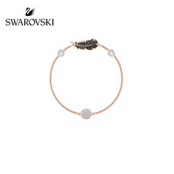 SWAROVSKI 施华洛世奇 5495340 黑色羽毛坠饰手链