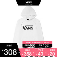 Vans范斯 男女情侣连帽卫衣 新款休闲经典LOGO HOODIE官方 白色 XXL