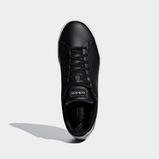 adidas NEO Advantage系列 中性运动板鞋 F36431 黑白/革面 42