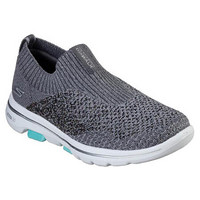 SKECHERS斯凯奇女鞋织物鞋透气徒步鞋单鞋一脚蹬休闲鞋15915 Gray 5