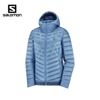 萨洛蒙（Salomon）女款 户外连帽羽绒服 OUTLINE DOWN HOODIE 蓝色 C13915 XS