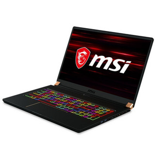 MSI 微星 绝影 GS75 17.3英寸 游戏本 黑色 (酷睿i9-10980HK、RTX 2080 Super Max-Q 8G、64GB、4TB、1080P、IPS、300Hz)