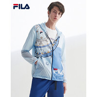 FILA 斐乐官方 男子梭织外套2020夏季新款星座皮肤衣薄外套男 满印-PU 185/104A/XXL