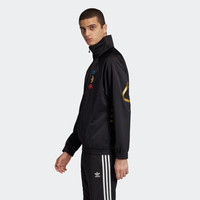阿迪达斯官网 adidas 三叶草 REF/MET TT 男装运动外套FS7323 黑色/金属锡 L(185/108A)