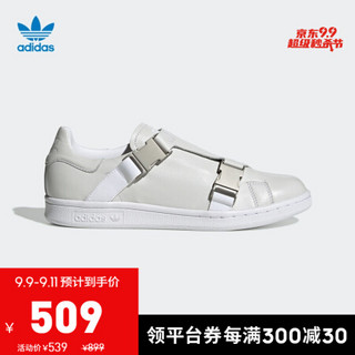 阿迪达斯官网adidas 三叶草 STAN SMITH BCKL W女鞋经典运动鞋EE4881 白/金/白 37(230mm)