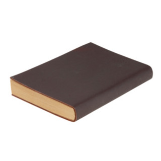 无印良品 MUJI [专店限定]牛皮纸笔记本 浓茶色 适用年龄36个月以上 160张（约105x150mm）