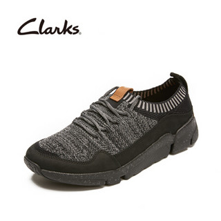 Clarks其乐透气休闲鞋潮流时尚网面运动鞋TriActive Knit 黑色 39.5