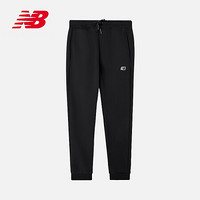 New Balance NB官方2020新款男款AMP03345运动裤纯色简约长裤针织系带休闲长裤 BK AMP03345 M