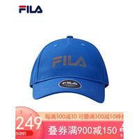 FILA 斐乐官方 情侣运动棒球帽 2020秋新款运动休闲遮阳帽男女 耀目蓝- RB XS