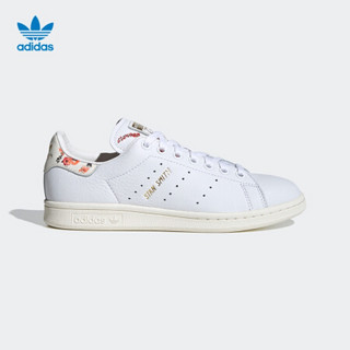 阿迪达斯官网 adidas 三叶草 STAN SMITH W 女子经典运动鞋FY8734 白/白/汉玉白 35.5(215mm)