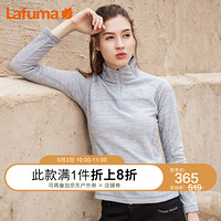 Lafuma乐飞叶女士薄款抓绒衣 户外秋冬轻便保暖衣女士半拉链立领抓绒衣 LFTS9DL91Y 鸽子灰G1 175/92A (42)