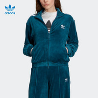 阿迪达斯官网 adidas 三叶草 VELVET TRACKTOP女装运动外套ED4731 ED4731 34(参考身高:164~167CM)