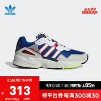 阿迪达斯官网 adidas 三叶草 YUNG-96 男女经典运动鞋DB3564 学院蓝/白/学院藏青蓝 41(255mm)