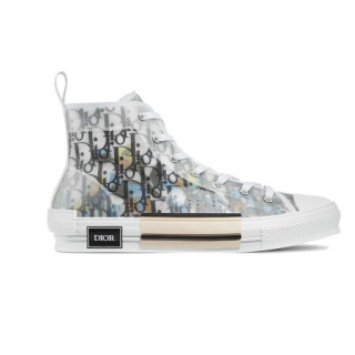 dior迪奥男鞋经典时尚高帮运动鞋舒适透气系带健身旅游鞋子轻便44