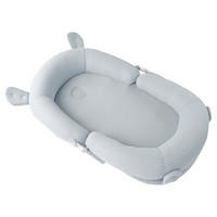 gb好孩子 便携式婴儿床中床 新生儿 可折叠 多功能bb床 宝宝移动床 防压 3D便携式婴儿床垫 蓝色
