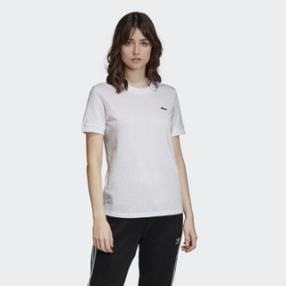 阿迪达斯官方 adidas 三叶草 TEE 女子短袖上衣EC9354 白 32(165/76A)