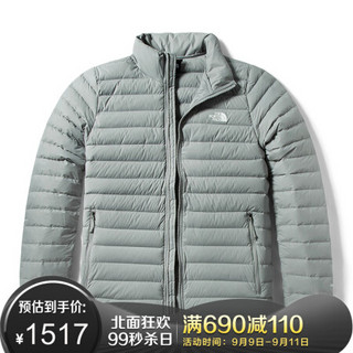 TheNorthFace北面羽绒服男户外保暖防泼水上新|4NG4 A91/灰色 M