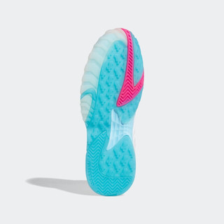 阿迪达斯官网 adidas 三叶草 STREETBALL 男女鞋经典运动鞋EF6982 亮白/浅水蓝 40.5(250mm)