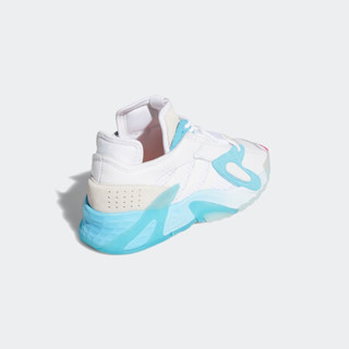 阿迪达斯官网 adidas 三叶草 STREETBALL 男女鞋经典运动鞋EF6982 亮白/浅水蓝 40.5(250mm)