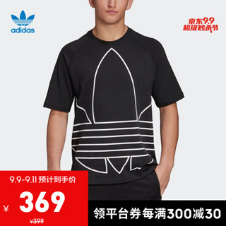 阿迪达斯官网adidas三叶草BG TRF OUT TEE男装秋季运动短袖T恤GE6229 黑色/白 XL(参考身高:188~192CM)