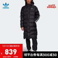 阿迪达斯官网adidas 三叶草 LONG DOWN JKT男装冬季运动羽绒服FL0007 黑色 L(参考身高:185~188CM)