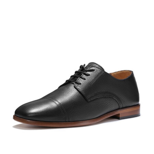 plain商务休闲鞋绅士复古英伦风正装皮鞋男 黑色 44(275)