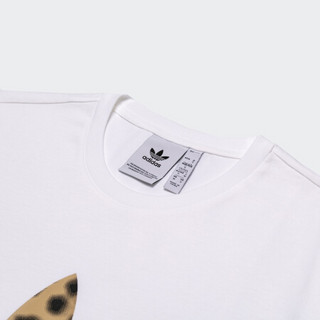 阿迪达斯官网 adidas 三叶草 Animal Tee 男装秋季运动短袖T恤GT4363 白 XL(参考身高:188~192CM)