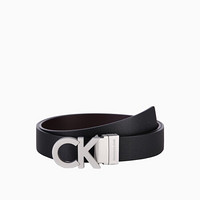 CK Jeans 2020春夏款 男士Logo简约时尚皮带腰带HC0584H3000 001-黑色 105cm