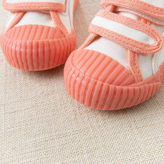 davebella 戴维贝拉 秋季新款儿童帆布鞋 DB12856 粉色 150（鞋内长15.0cm）
