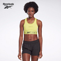 Reebok锐步 运动健身LM Bralette莱美女子运动文胸GE1038 GE1038_黄绿色 A/XL