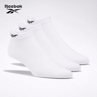 Reebok 锐步 运动健身TECH STYLE TR W 3P女子短袜 袜子FQ6248 FQ6251_白色 40-42