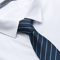 SEVEN 柒牌 117F7101058 经典条纹提花领带