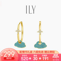 ILY Love's Sky情空万里纯银耳环个性圈圈耳钉