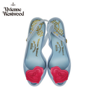 VIVIENNE WESTWOOD(薇薇安威斯特伍德)奢侈品 新品西太后女鞋女装高跟凉鞋 粉蓝色/红色 usa7