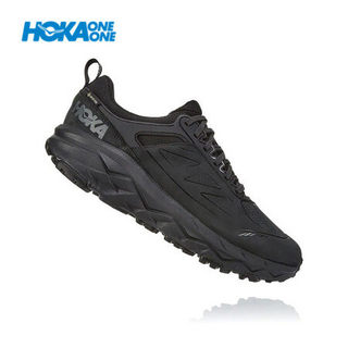 HOKA ONE ONE 男Challenger Gore-Tex 挑战者低帮皮面防泼水宽楦版 黑色/黑色 7.5/255mm