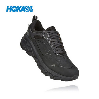 HOKA ONE ONE 男Challenger Gore-Tex 挑战者低帮皮面防泼水宽楦版 黑色/黑色 7.5/255mm