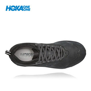 HOKA ONE ONE 男Challenger Gore-Tex 挑战者低帮皮面防泼水宽楦版 黑色/黑色 7.5/255mm