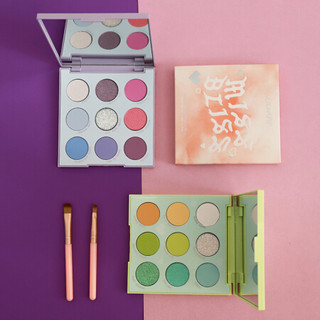 卡拉泡泡（Colourpop）9色九色眼影盘哑光大地色ins超火学生平价网红款眼影女colorpop MISS BLISS（橘子糖果盘）