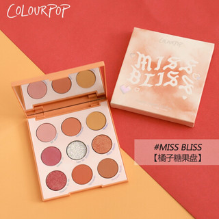 卡拉泡泡（Colourpop）9色九色眼影盘哑光大地色ins超火学生平价网红款眼影女colorpop MISS BLISS（橘子糖果盘）