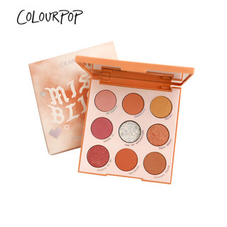 卡拉泡泡（Colourpop）9色九色眼影盘哑光大地色ins超火学生平价网红款眼影女colorpop MISS BLISS（橘子糖果盘）