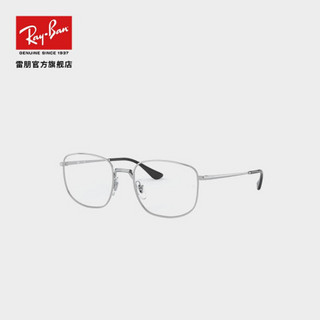 RayBan雷朋2020新款光学镜架时尚方形男女款近视眼镜架0RX6457 2501灰色全框 尺寸53